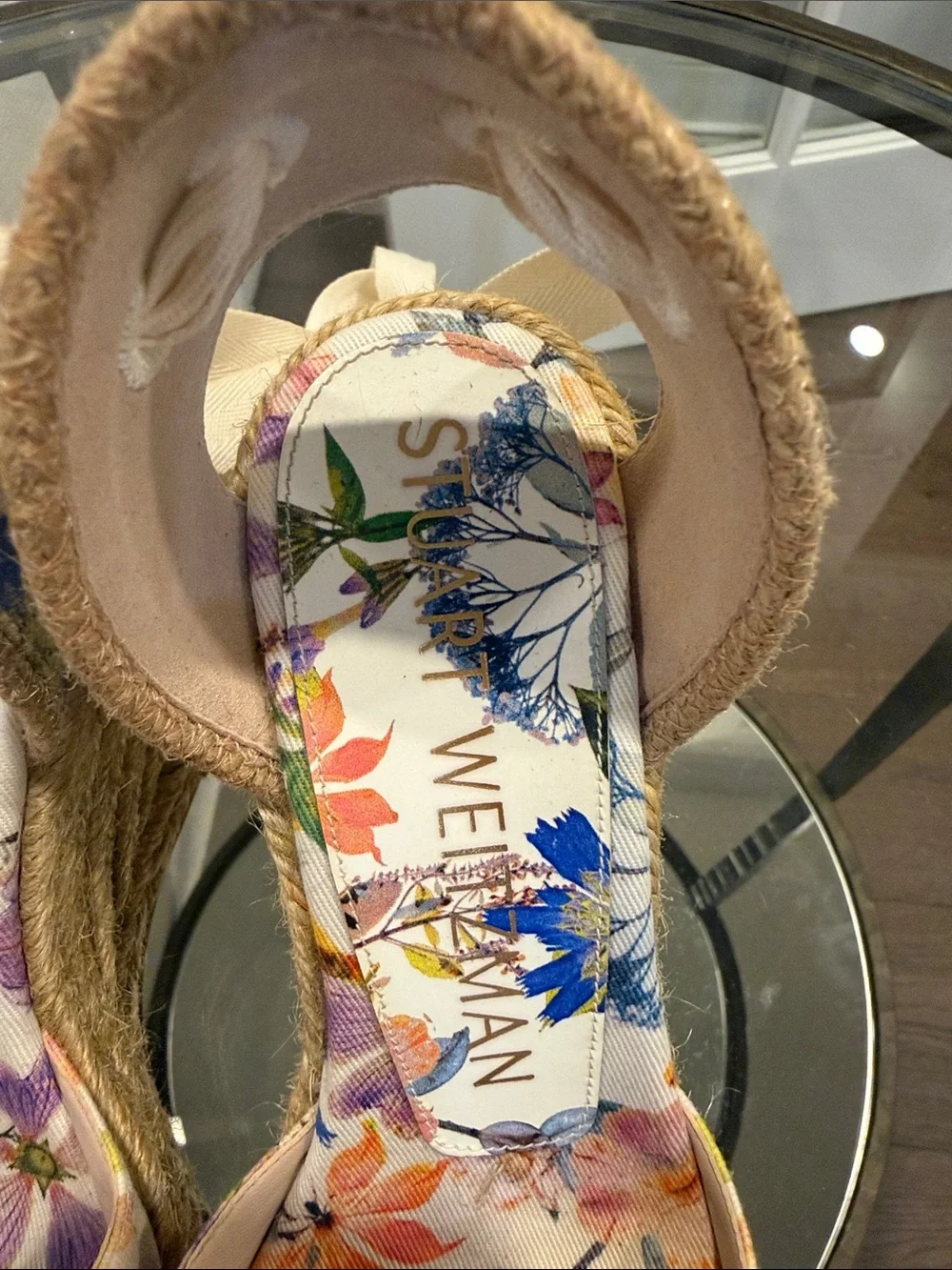 Stuart Weitzman bright floral
